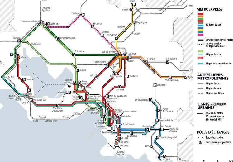 La métropole Aix-Marseille Provence conjecture son plan de transports métropolitains