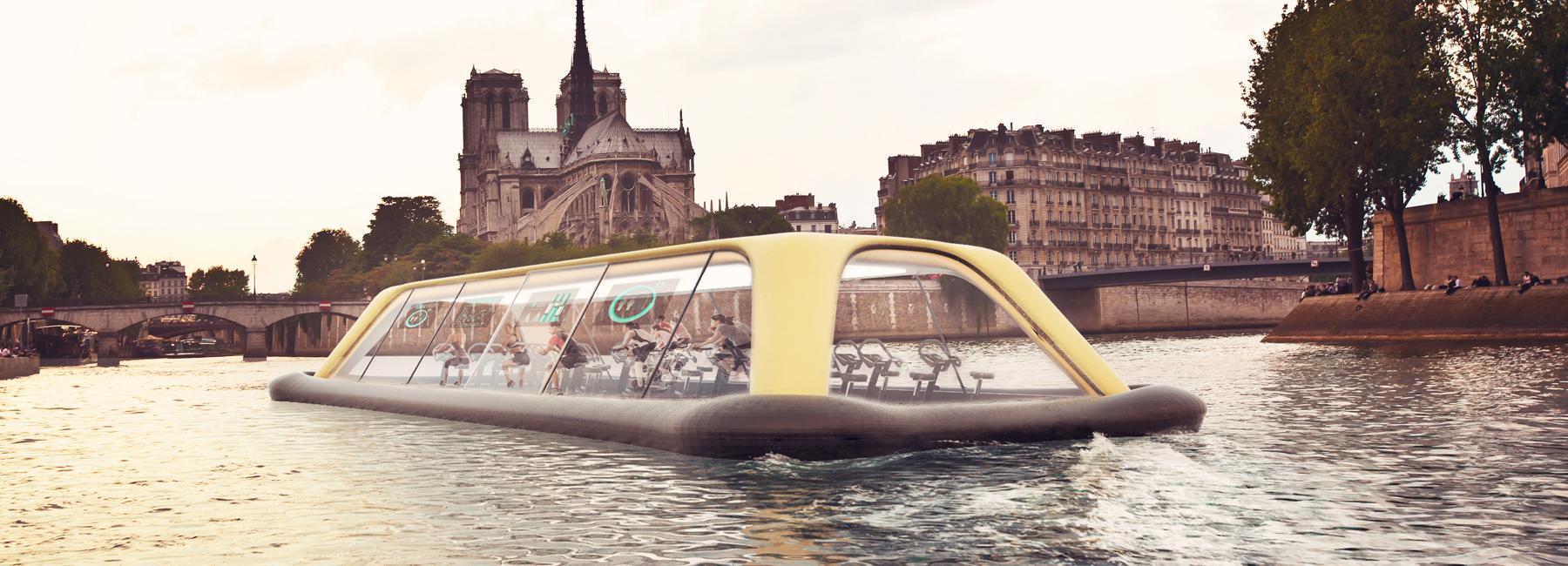 Paris Navigating Gym: le premier projet de salle de sport flottante!