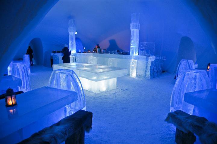 Hôtel de glace du Lac Bâlea en Roumanie