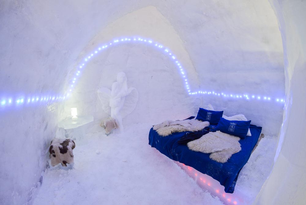 Hôtel de glace du Lac Bâlea en Roumanie